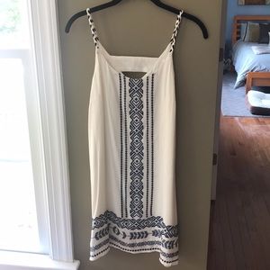 White and blue sundress